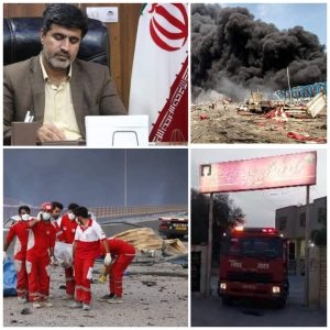 فرماندار شهرستان خمیر؛ ۲۶ خودرو امدادی و خدمات‌رسان برای کمک به حادثه بندر شهید رجایی اعزام شدند