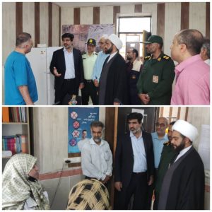 حضور فرماندار شهرستان خمیر در محل استقرار گروه جهادی پزشکی در بندرخمیر