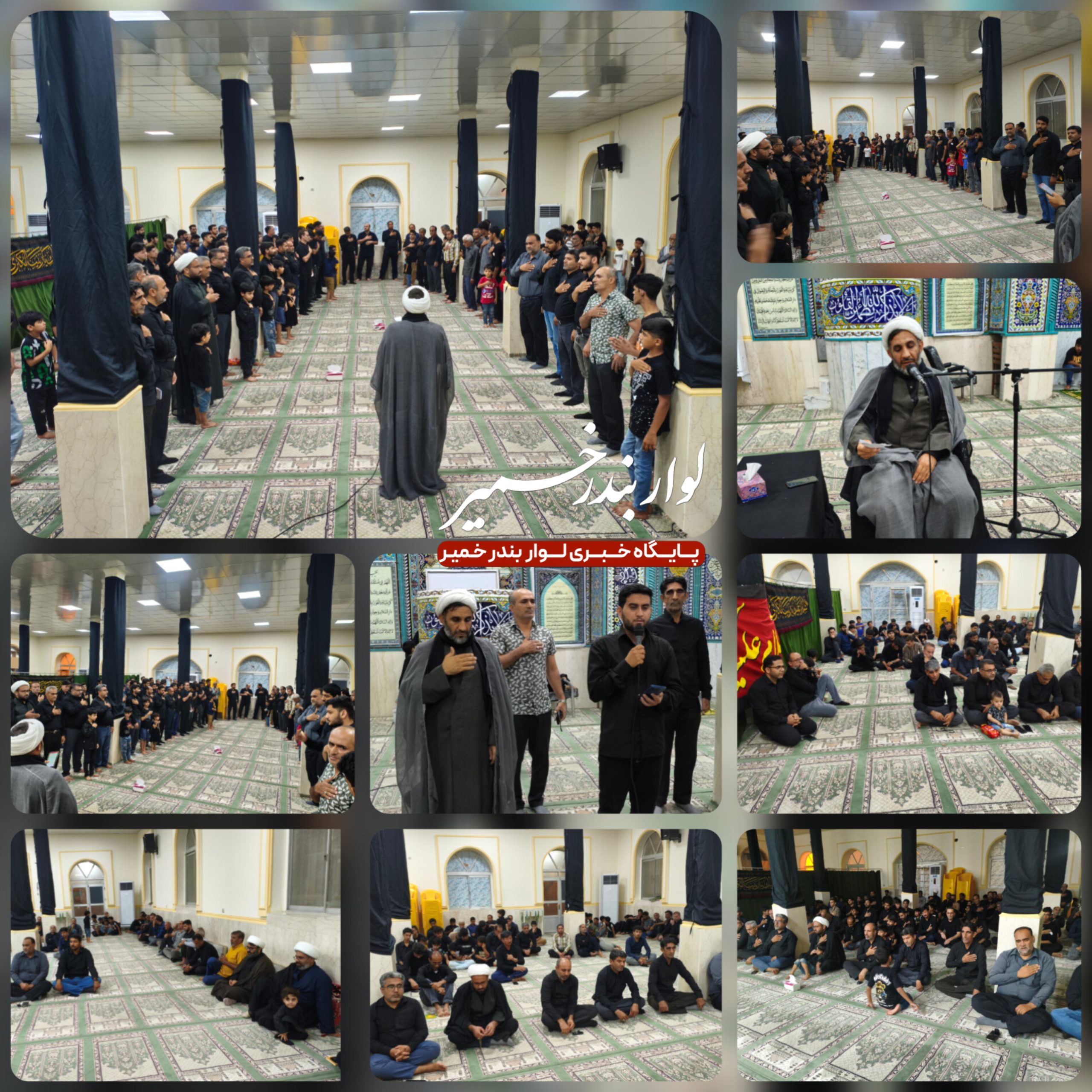 پنجمین شب مراسم عزاداری محرم در بندرخمیر برگزار شد