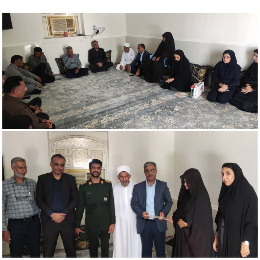 فرماندار شهرستان خمیر با مادر شهید احمد آسیان دیدار کرد