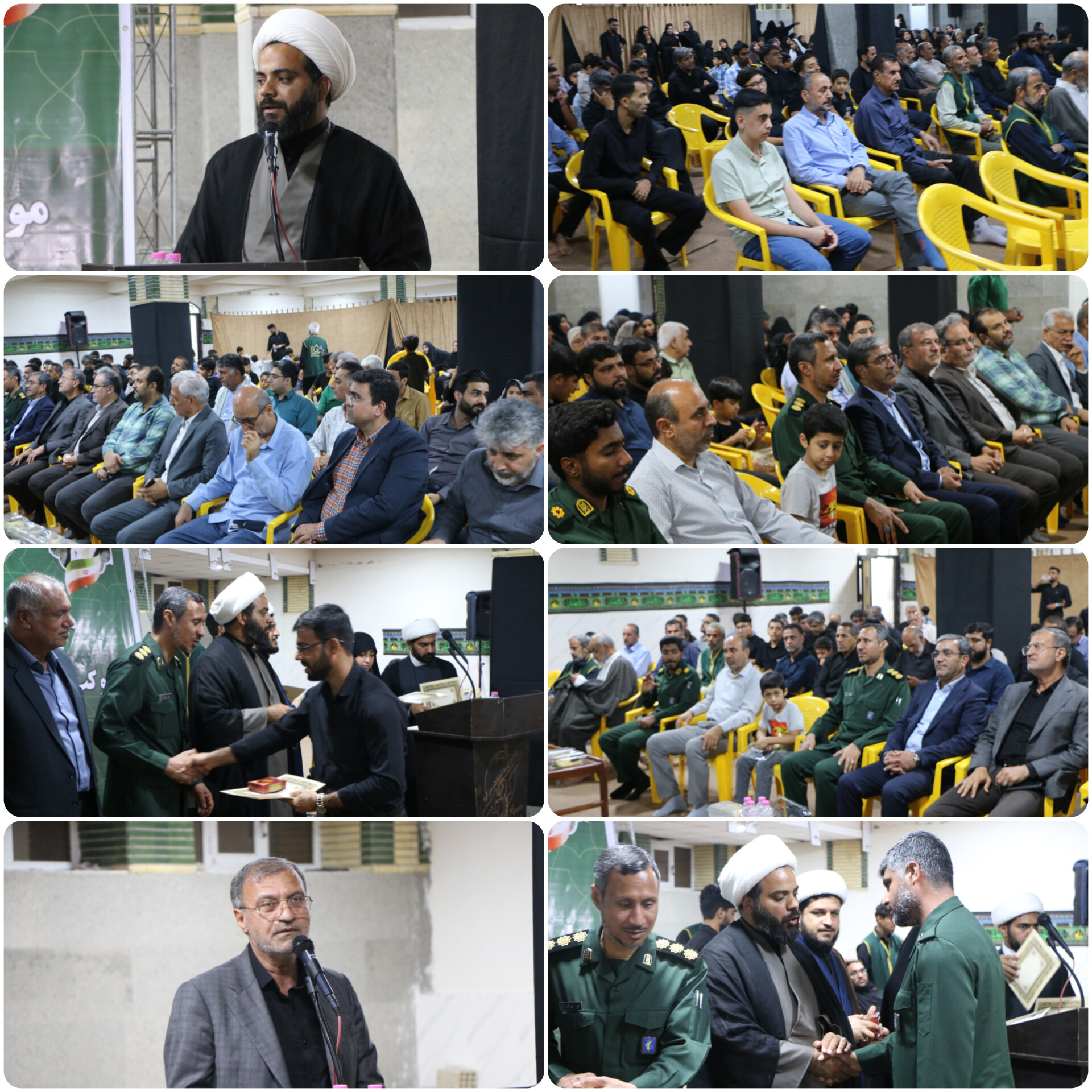 آیین تجلیل از خادمان موکب شهدای گمنام در بندرخمیر برگزار شد