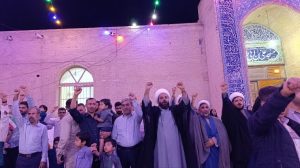 طنین گلبانگ «الله‌اکبر» در شب سالگرد پیروزی انقلاب اسلامی در شهرستان خمیر