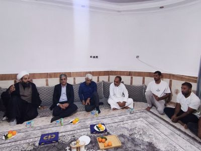 دیدار مسئولان بندرخمیر با خانواده شهدای حمله به اسکله بندرپل