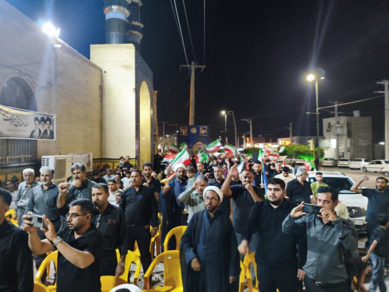 سی‌وهفتمین شب حضور مردمی در بندرخمیر